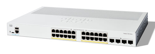 Cisco Catalyst 1200-24P-4X Smart Switch, 24 Port GE, PoE, 4x10GE SFP+, Limited Lifetime Protection (C1200-24P-4X)