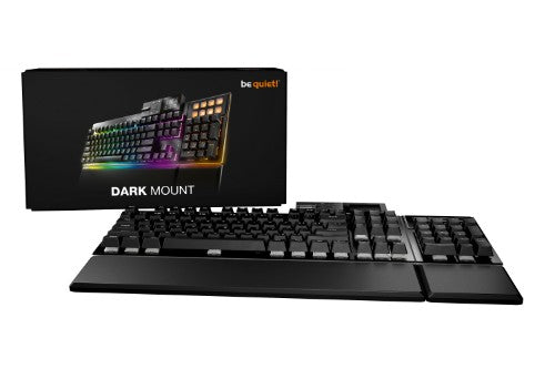 be quiet! Dark Mount Silent Linear UK ISO keyboard Gaming USB QWERTY UK English Black