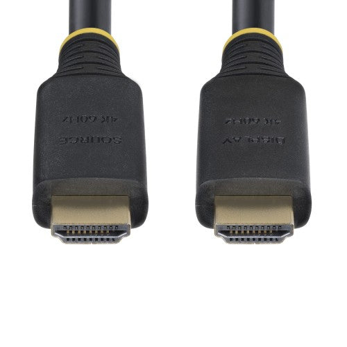 StarTech.com 15m (49.2ft) Active High Speed HDMI Cable, 4K 60Hz/1440p 144Hz, HDR10/HDCP 2.2/ARC, 18Gbps, UHD HDMI 2.0 Cord for TV/Monitor/Display, TPE Jacket