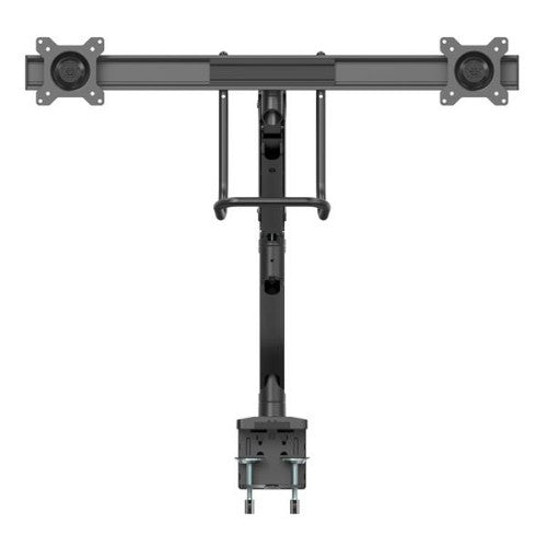 StarTech.com Desk Mount Dual Monitor Arm - Ergonomic Dual Monitor VESA Mount 32" (17.6lb) Displays - Crossbar Handle for Synchronized Full Motion - Height Adjustable - C-Clamp/Grommet
