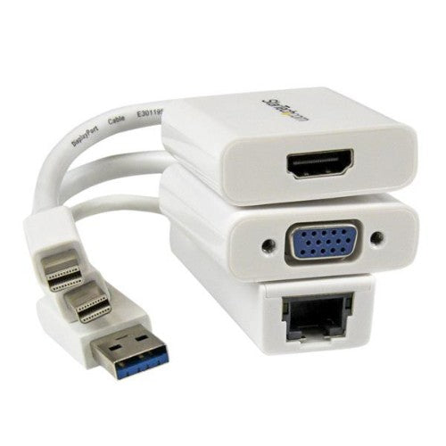 StarTech.com Macbook Air Accessories Kit - MDP to VGA / HDMI and USB 3.0 Gigabit Ethernet Adapter