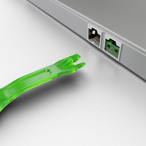 Lindy 10 x RJ-45 Port Blockers with Key, Green