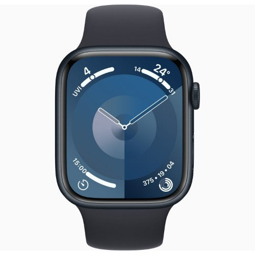 Apple Watch Series 9 GPS 41mm Midnight Aluminium Case w/ Midnight Sport Band - S/M