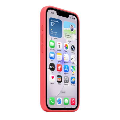 Apple iPhone 17e Silicone Case with MagSafe – Bright Guava