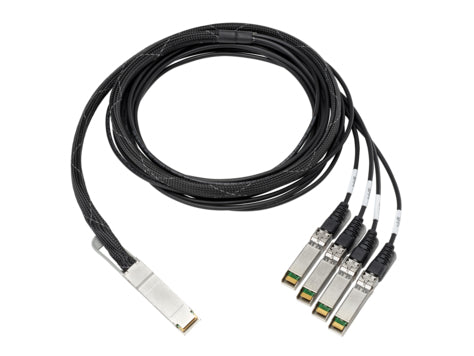 HPE 100GB QSFP28 3m InfiniBand/fibre optic cable QSFP+ 4x QSFP+ Aluminium, Black