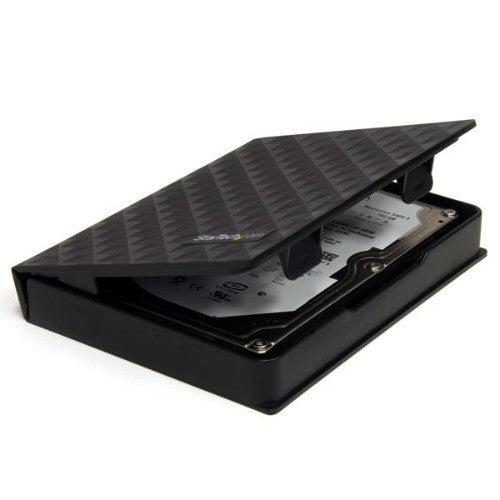 StarTech.com 2.5in Anti-Static Hard Drive Protector Case - Black (3pk)