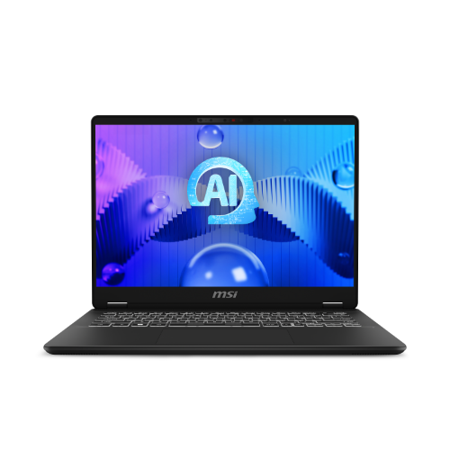 MSI Prestige 14 AI Evo Intel Core Ultra 7 155H Laptop 35.6 cm (14") Full HD+ 16 GB DDR5-SDRAM 1 TB SSD Wi-Fi 7 (802.11be) Windows 11 Pro Grey