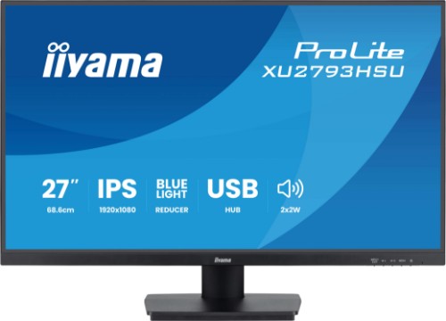 iiyama ProLite XU2793HSU-B7 computer monitor 68.6 cm (27") 1920 x 1080 pixels Full HD LED Black