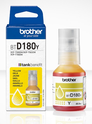 Brother BT-D180Y Ink bottle yellow, 5K pages ISO/IEC 19752 48.8ml for Brother DCP-T 580 DW