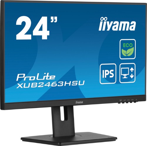 iiyama ProLite XUB2463HSU-B1 computer monitor 60.5 cm (23.8") 1920 x 1080 pixels Full HD LED Black