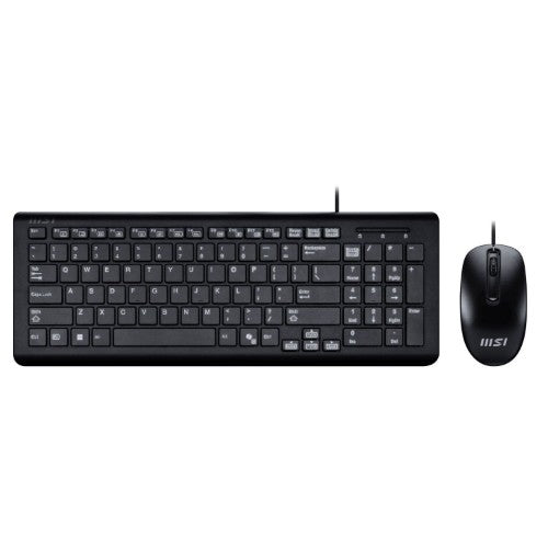 MSI USB Combo Copilot PRO_UK keyboard Mouse included Home/Office QWERTY UK English Black