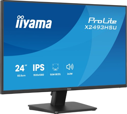 iiyama ProLite X2493HSU-B1 computer monitor 60.5 cm (23.8") 1920 x 1080 pixels Full HD LED Black
