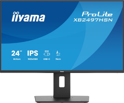 iiyama ProLite XB2497HSN-B1 computer monitor 60.5 cm (23.8") 1920 x 1080 pixels Full HD LED Black