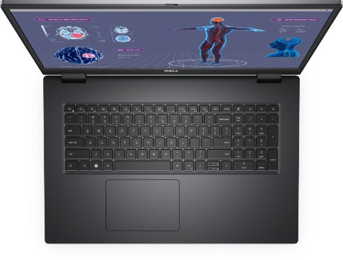 DELL Precision 7780 Intel® Core™ i7 i7-13850HX Mobile workstation 43.9 cm (17.3") Full HD 32 GB DDR5-SDRAM 1 TB SSD NVIDIA RTX 3500 Ada Wi-Fi 6E (802.11ax) Windows 11 Pro UK English Grey