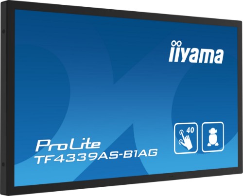 iiyama TF4339AS-B1AG computer monitor 108 cm (42.5") 3840 x 2160 pixels 4K Ultra HD LED Touchscreen Black
