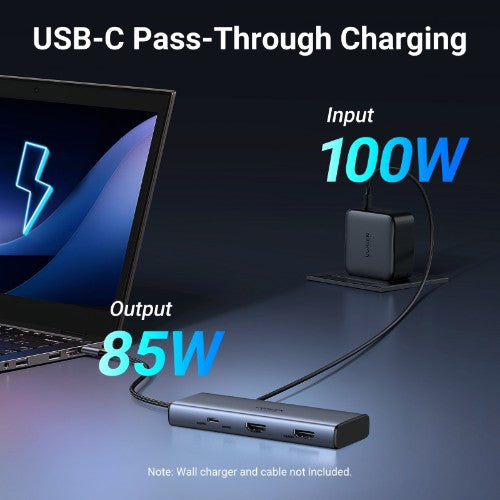 Ugreen 7-in-1 USB-C Hub CM498 Docking Dock Grey