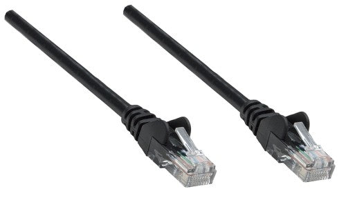 Intellinet Network Patch Cable, Cat6, 0.25m, Black, Copper, S/FTP, LSOH / LSZH, PVC, RJ45, Gold Plated Contacts, Snagless, Booted, Lifetime Warranty