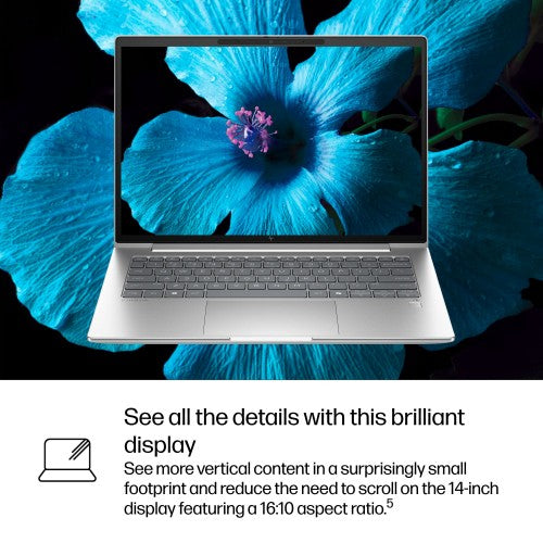 HP EliteBook 6 G1q Next Gen AI PC Copilot+ PC Qualcomm Snapdragon X1P-42-100 Laptop 35.6 cm (14") WUXGA 64 GB LPDDR5x-SDRAM 1 TB SSD Wi-Fi 7 (802.11be) Windows 11 Pro Silver
