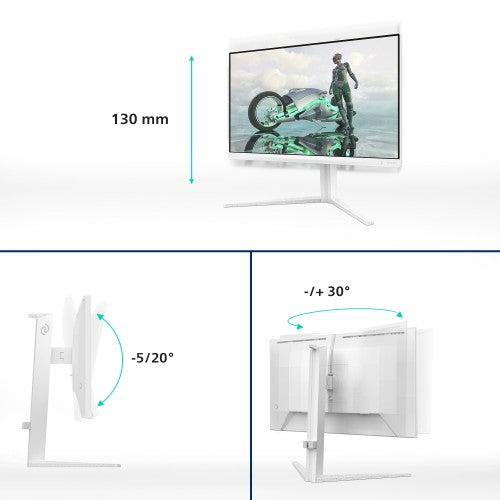 Philips Evnia 24M2N3201A/00 computer monitor 60.5 cm (23.8") 1920 x 1080 pixels Full HD LCD White