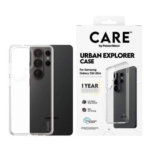 PanzerGlass CARE™ by ® Urban Explorer Case Transparent Samsung Galaxy S26 Ultra