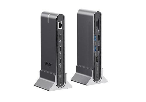 Acer HP.DSCAB.022 laptop dock/port replicator Wired USB 3.2 Gen 1 (3.1 Gen 1) Type-C Silver