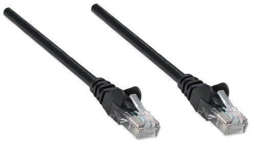 Intellinet Network Patch Cable, Cat5e, 20m, Black, CCA, U/UTP, PVC, RJ45, Gold Plated Contacts, Snagless, Booted, Lifetime Warranty