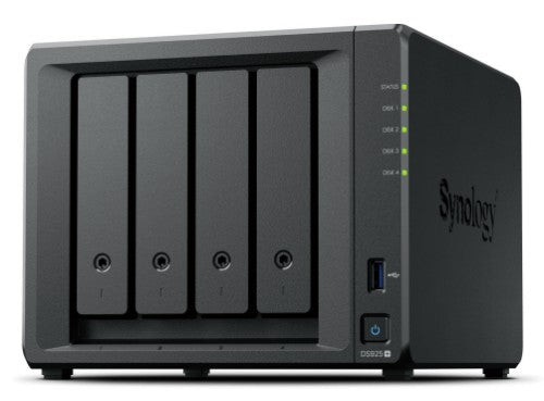 Synology DiskStation DS925+ NAS/storage server Ryzen Embedded V1500B 4 GB DDR4 0 TB Black