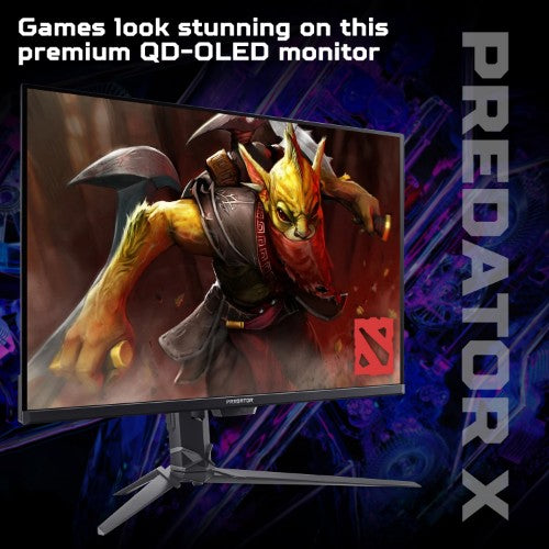 Acer X Predator X32X5 - 31.5", Ultra HD (3840x2160), QD-OLED, 240Hz, 0.01ms (PRT), 0.03ms (GTG), HDR500 TrueBlack, FreeSync Premium Pro, Gaming Monitor