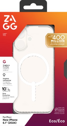 ZAGG Cases Luxe Snap Apple iPhone 16 Clear