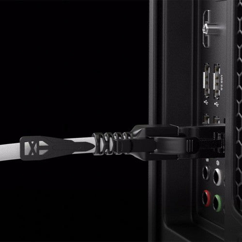 Lindy 2m Cat.6A S/FTP Locking Network Cable, Grey