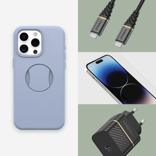 OtterBox OtterGrip Symmetry Series for iPhone 15 Pro Max, You Do Blue (Blue)