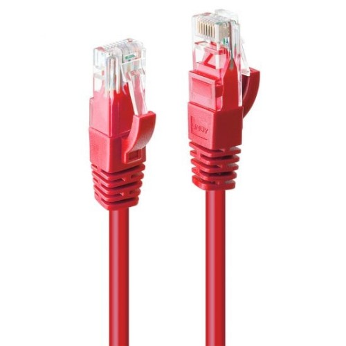 Lindy 3m Cat.6 U/UTP Network Cable, Red