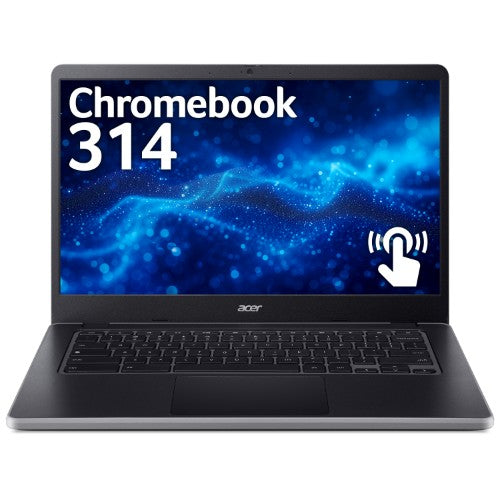 Acer Chromebook 314TOUCHC936T N100 4G/128G CRM Intel® N 35.6 cm (14") Touchscreen Full HD 4 GB LPDDR5-SDRAM 128 GB eMMC Wi-Fi 6E (802.11ax) ChromeOS Charcoal