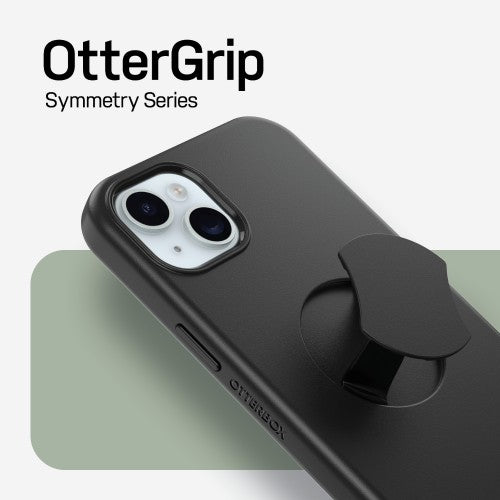 OtterBox OtterGrip Symmetry Series for iPhone 15 Plus, Black