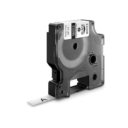 Dymo 18053/S0718280 Heat Shrink Tubes black / white 9mm x 1,5m for Dymo Rhino 6-12mm/19mm/24mm