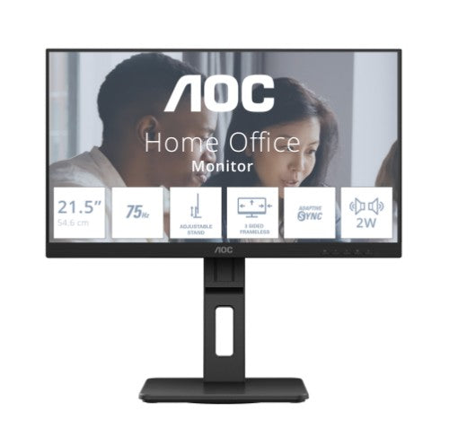 AOC E2 22E2UMF computer monitor 54.6 cm (21.5") 1920 x 1080 pixels Full HD LED Black