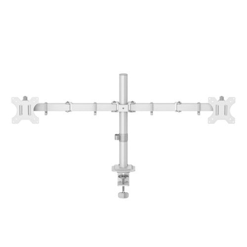 Hama Monitor Mount, 2 Monitors, Height-adjustable, Swivel/Tilt, 13" - 35", White