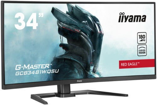 iiyama G-MASTER Immerse yourself in the game with the curved GCB3481WQSU-B1 Red Eagle with FreeSync Premium