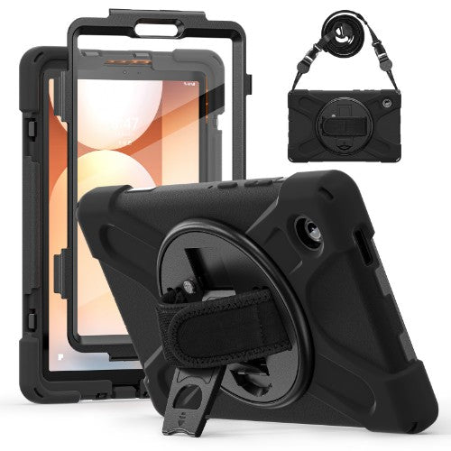 Techair TAXSGA044HS Samsung Tab A11+ military grade drop protection rugged case with hand & shoulder strap