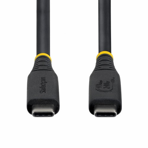 StarTech.com 1m (3ft) USB4 Cable, 40Gbps, USB-IF Certified USB-C Cable, 240W PD, 8K 60Hz/4K 240Hz DP2.1 DP40, TPE Jacket, Thunderbolt 4 Compatible - Black USB-C Cord