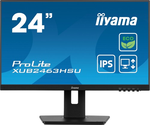 iiyama ProLite XUB2463HSU-B1 computer monitor 60.5 cm (23.8") 1920 x 1080 pixels Full HD LED Black