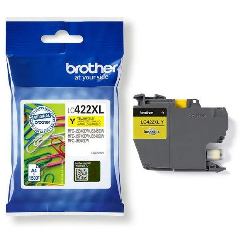 Brother LC-422XLY Ink cartridge yellow high-capacity, 1.5K pages for Brother MFC-J 5340