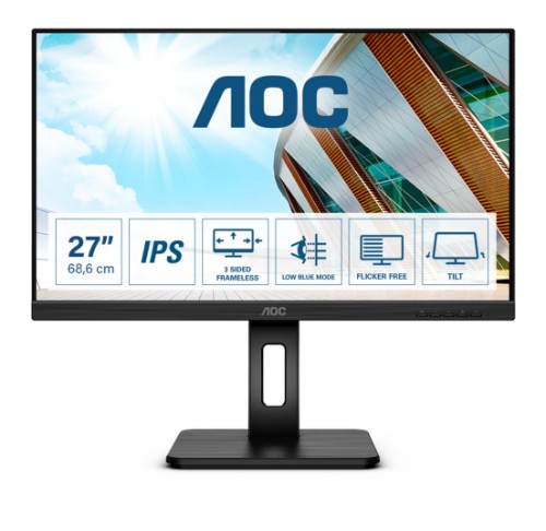 AOC P2 Q27P2Q computer monitor 68.6 cm (27") 2560 x 1440 pixels Quad HD LED Black