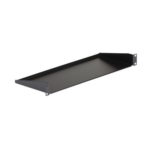 StarTech.com 1U Server Rack Shelf, Universal Rack Mount Cantilever Tray for 19" Network Equipment Rack/Cabinet, Heavy Duty Steel, Weight Capacity 33lb/15kg, 7in (18cm) Deep