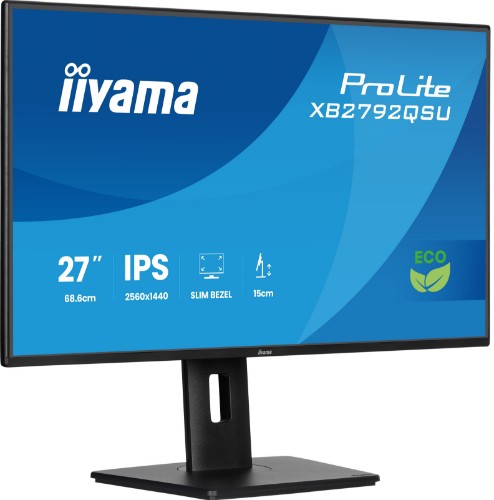 iiyama ProLite XB2792QSU-B1 computer monitor 68.6 cm (27") 2560 x 1440 pixels Quad HD LED Black