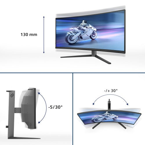 Philips Evnia 6000 34M2C6500/00 computer monitor 86.4 cm (34") 3440 x 1440 pixels Wide Quad HD QD-OLED Grey