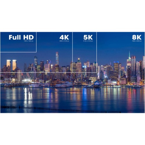 Manhattan HDMI 8K@60Hz Cable with Ethernet, 2m, Certified, Suitable for ALL 8K, 4K & 1080p/HD uses - when upgrading now or have it ready for when you need it, Male to Male, Black, 4K@120Hz, Lifetime Warranty, Ultra High Speed