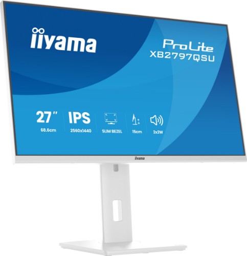 iiyama ProLite XB2797QSU-W1 computer monitor 68.6 cm (27") 2560 x 1440 pixels Quad HD LED White