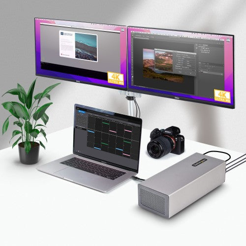 StarTech.com Thunderbolt 3 PCIe Expansion Chassis, External Enclosure W/Dual PCI Express Slots, PCIe Box for Laptops/Desktops/All-In-Ones, 8K/4K Output Via TB3/DP 1.4 Ports, For Video Capture/Fiber/Ethernet Cards - TAA