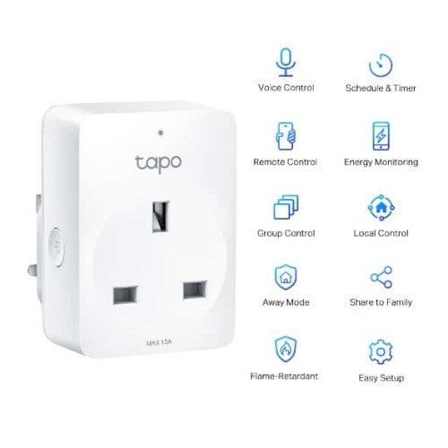 TP-LINK Tapo P110 V1 - Smart plug - energy monitoring - wireless - 802.11b/g/n - 2.4 Ghz